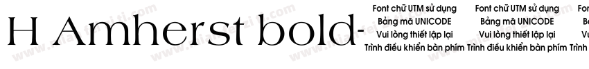 H Amherst bold字体转换